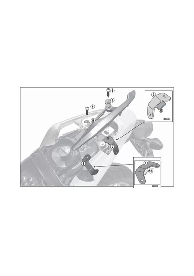 Gıvı 1109fz Honda Integra 700 12-13 Arka Çanta Taşıyıcı Tek Renk