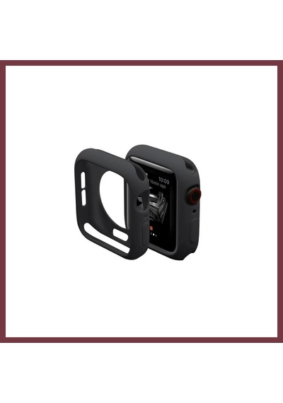 Storeşahin Apple Watch 40mm Uyumlu Silikon Alt Kasa - Siyah Shn0720