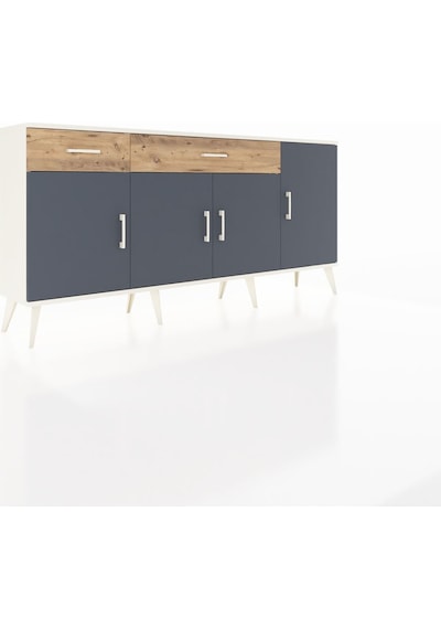 Arges Konsol 5 Raflı 2 Çekmeceli 4 Kapaklı 176x30x83 Aytaşı-antrasit/çam Antrasit/çam Arges Konsol 5 Raflı 2 Çekmeceli 4 Kapaklı 176x30x83 Aytaşı-antrasit/çam Antrasit/çam