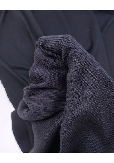 Antrasit Siyah Raporlu Kaşkorse Örme Kumaş Elbiselik & Bluzluk En: 90cm-12706 Antrasit,siyah