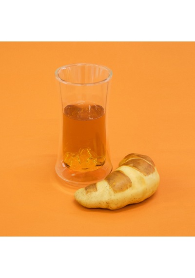 Evabellaa Çift Cidarlı Figürlü Meşrubat Bardağı - Şeffaf - 300 Ml Renkli