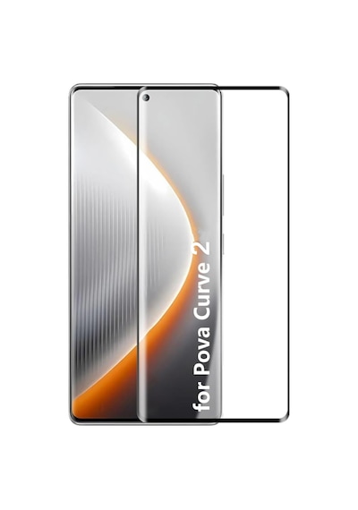 Tecno Pova Curve 2 5g Lk7k Uyumlu Kavisli Edge Ekran Koruyucu Temperli Kırılmaz Cam Parmak Izi Okur