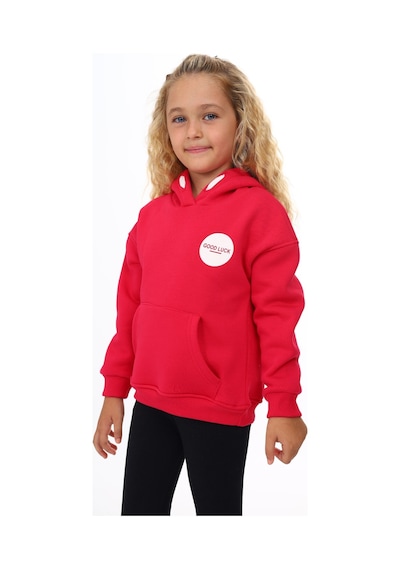 Toontoy Kız Çocuk Baskılı Sweatshirt Koyu Fuşya