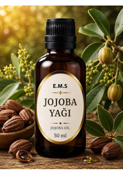 E.m.s 50 Ml Jojoba Yağı Jojoba Oil % 100 Saf Soğuk Pres.