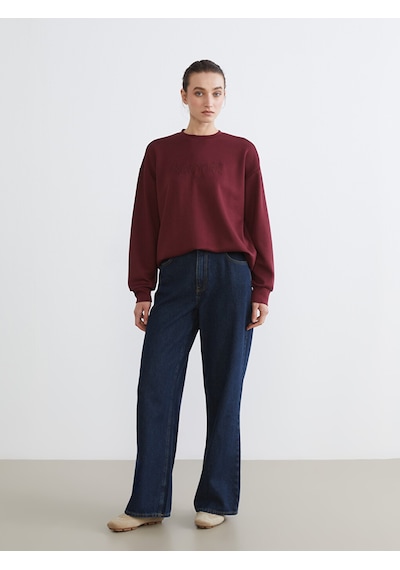 Lcw Comfort Mürdüm New York Nakışlı Kadın Sweatshirt