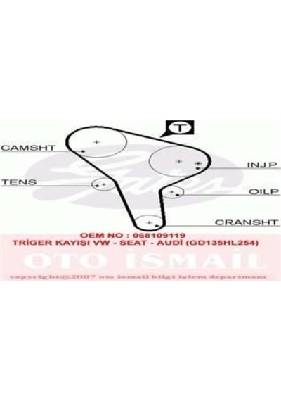 GATES 5176 TRIGER EKSANTRIK KAYISI TRANSPORTER / 80 TD 135x254