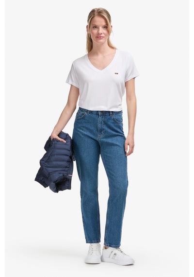 U.S. Polo Assn. U.s. Polo Assn. Kadın Beyaz Tişört Basic 50323448-vr013