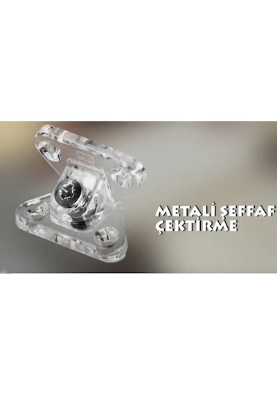Açılı T Bağlantı Çektirme Şeffaf Köşe Birleştirme Kelebek 10 Adet N11.24064