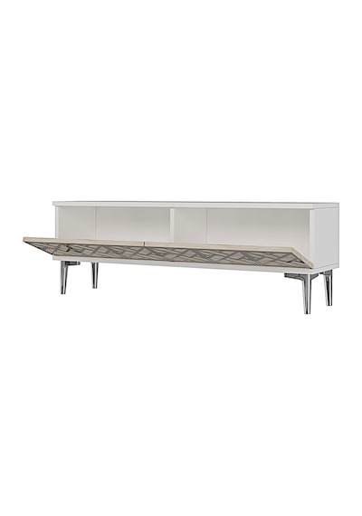 Tsa1238bts Arex Tv Sehpası Beyaz-traverten-silver 120cm