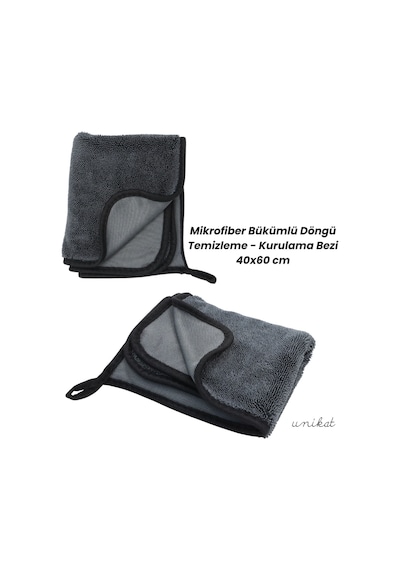 Mikrofiber Burgu Loop Temizlik Bezi 40x60 Cm Yumuşak Kumaş Kaput Kurulama Havlusu 1 Adet