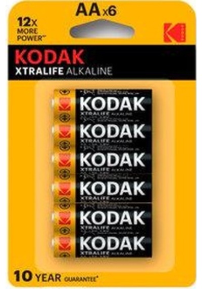 Kodak Xtralife Alkalin Blister AA Kalem Pil 4+2'li