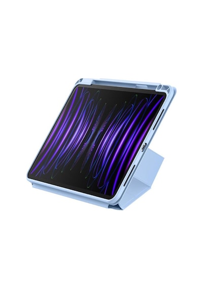 Baseus Minimalist Apple İpad Uyumlu Pro 13" Tablet Kılıfı - Mavi Kapaklı Kılıf