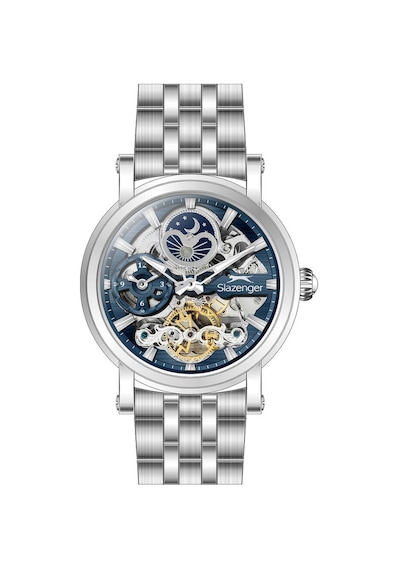 Slazenger Sl.09.2611.1.390 Otomatik Çelik Gri Lacivert Kadran 46 Mm Erkek Kol Saati