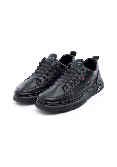 Derinet Günlük Comfort Taban Erkek Sneaker Siyah Siyah