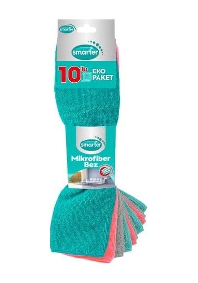 Mikrofiber Temizlik Bezi 10 Lu Çok Renkli