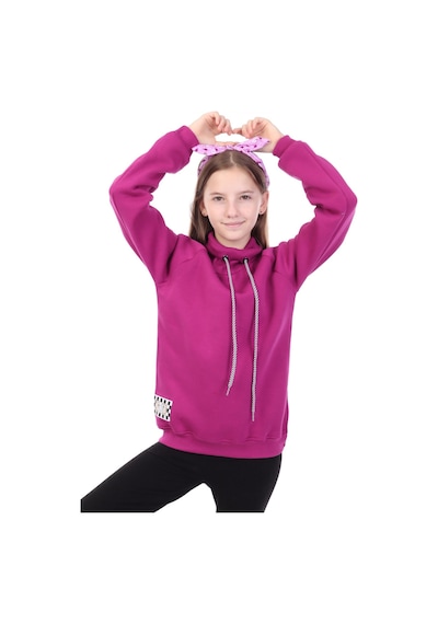 Toontoy Kids Toontoy Kız Çocuk Baskılı Sweatshirt Mürdüm