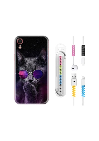 Apple Uyumlu iPhone XR Kılıf Kablo Koruyuculu Carisma Cat 1607