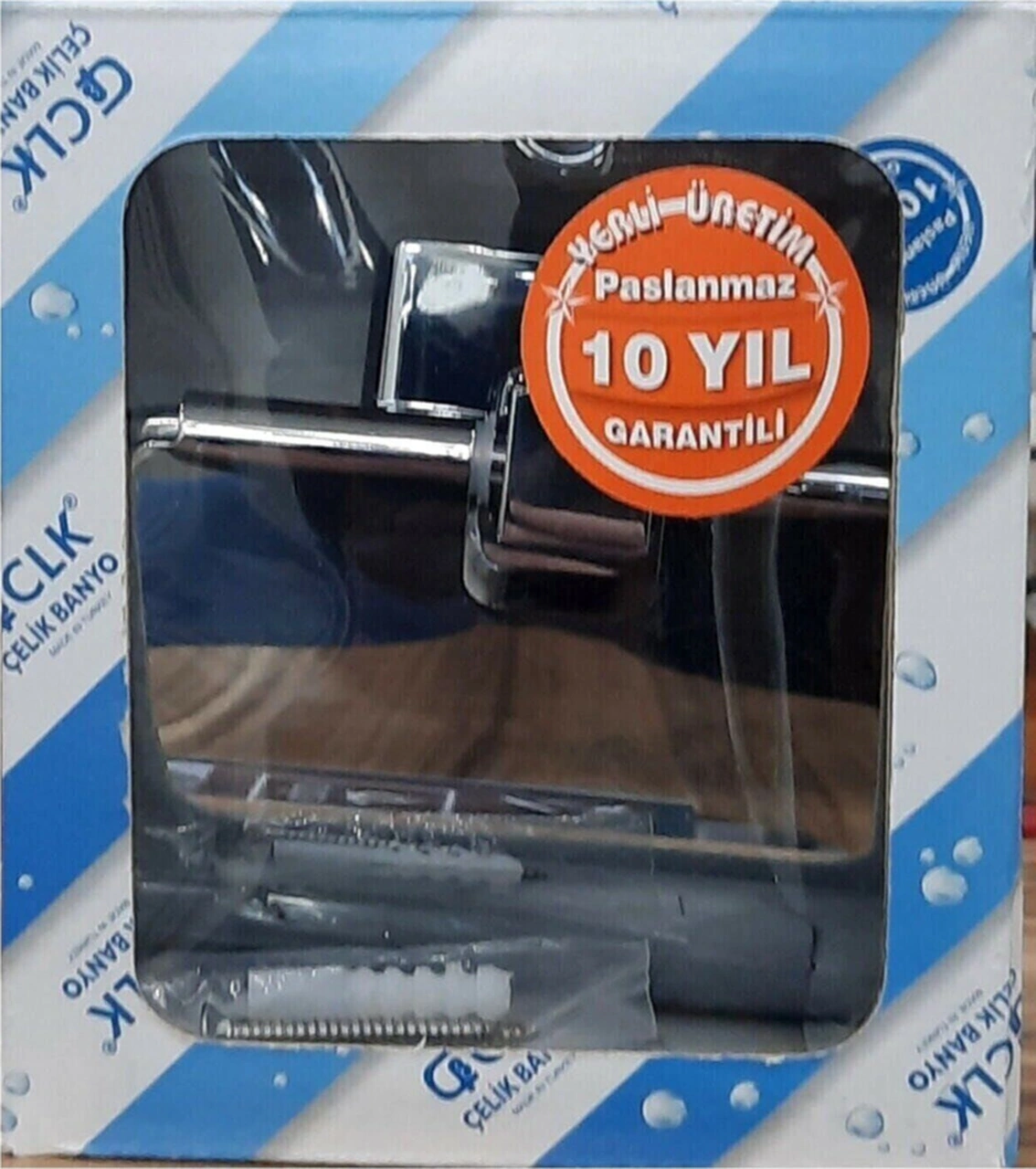 Çelik Banyo Paslanmaz Pirinç Tuvalet Kağıtlık 10 Yıl Garantili Krom