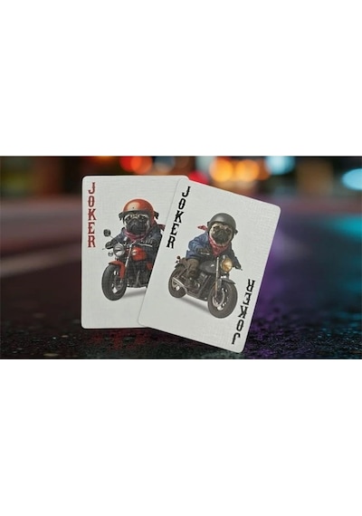 Aı Playing Cards Biker Dogs Premium Oyun Kağıdı Koleksiyonluk İskambil Kartları Destesi