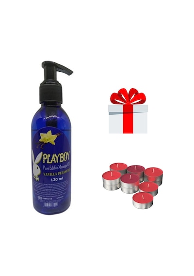 Playboy Pure Edible Vanilyalı Mum Vücut Masaj Yağı 120 Ml