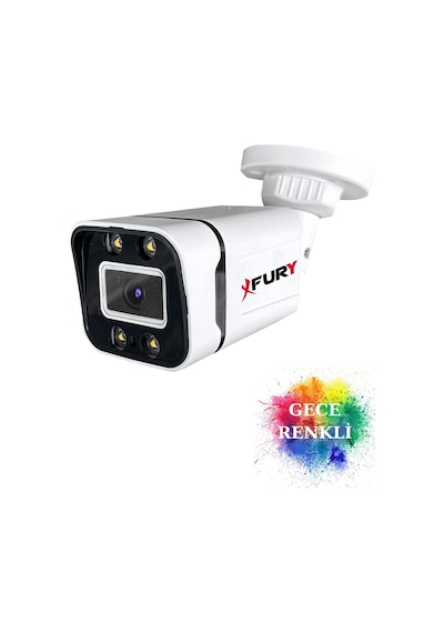 Fury Gece Renkli - 5mp Lens 1080p Full Hd Ahd Güvenlik Kamerası 4 X Ultra Led Renkli Gece Görüş 5580 Fury Gece Renkli - 5mp Lens 1080p Full Hd Ahd Güvenlik Kamerası 4 X Ultra Led Renkli Gece Görüş 5580