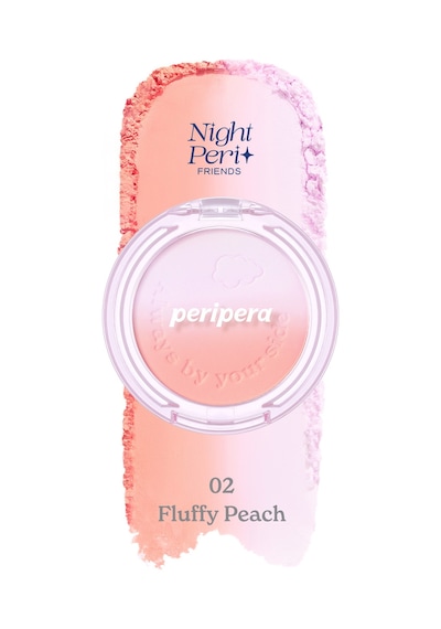 Doğal Ve Aydınlık Görünüm Sunan İki Tonlu Allık Perıpera Pure Blushed Custom Cheek 002 Fluffy Peach 002