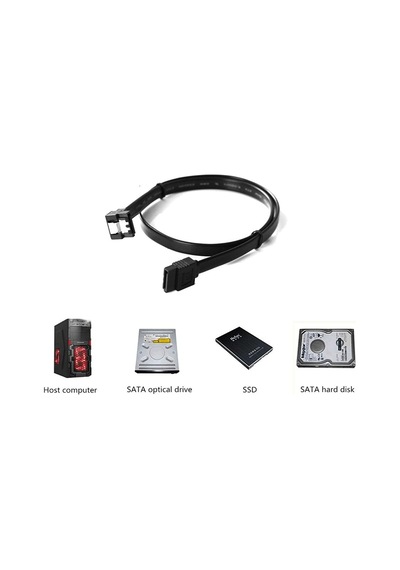 90 Derece Sata 3.0 Kilitli HDD SSD Sata Data Bağlantı Kablo Sata