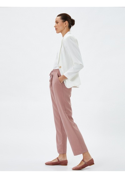 Koton Beli Bağcıklı Pantolon Düz Paça Cepli Rahat Kesim Modal Karışımlı Rose 4wak40139pw 4WAK40139PWRSM Pembe Koton Beli Bağcıklı Pantolon Düz Paça Cepli Rahat Kesim Modal Karışımlı Rose 4wak40139pw 4WAK40139PWRSM Pembe