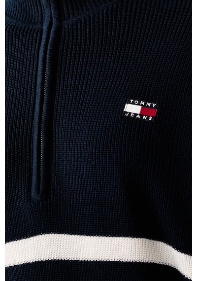 Tommy Jeans Yarım Fermuarlı Çizgili Relaxed Fit Dik Yaka Logolu Kazak Kadın Kazak Dw0dw22928 0a9 Mavi Tommy Jeans Yarım Fermuarlı Çizgili Relaxed Fit Dik Yaka Logolu Kazak Kadın Kazak Dw0dw22928 0a9 Mavi