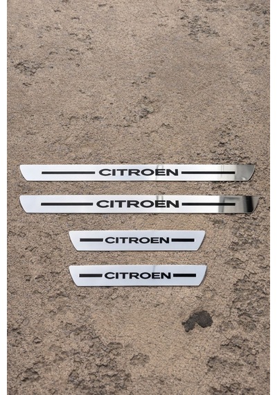 Citroen Krom Plastik 4 Parça Kapı Parlak Eşik Seti