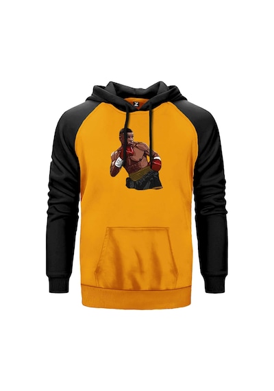 Mike Tyson Wbc Fight Sarı Renk Reglan Kol Sweatshirt Sarı