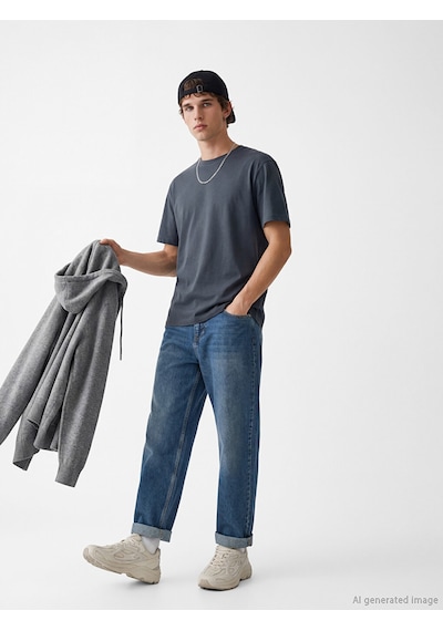 Lcw Jeans İndigo Super Baggy Fit Erkek Jean Pantolon