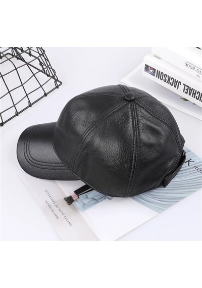 Hakiki Deri Beyzbol Kep Şapka Unisex