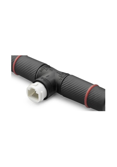 Poe Splitter T Tipi Su Geçirmez Rj45 Konnektör - Siyah Nd2452 Evimdeyokyok