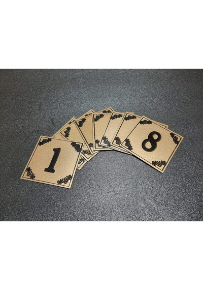 Kapı Numarası 6X6 Cm Yapışkanlı No 1'Den 8 E