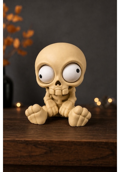 Yasuah Hareketli Gözlü İskelet Figürü Halloween Dekorasyonu