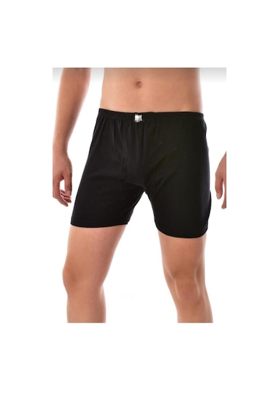 0111 Tutku Erkek Ribana Arjantin Paçalı 6 Lı Boxer Siyah
