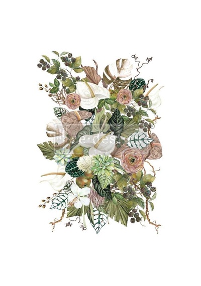Redesign With Prima Dekor Transferleri, Anthurium, 61x89 Cm