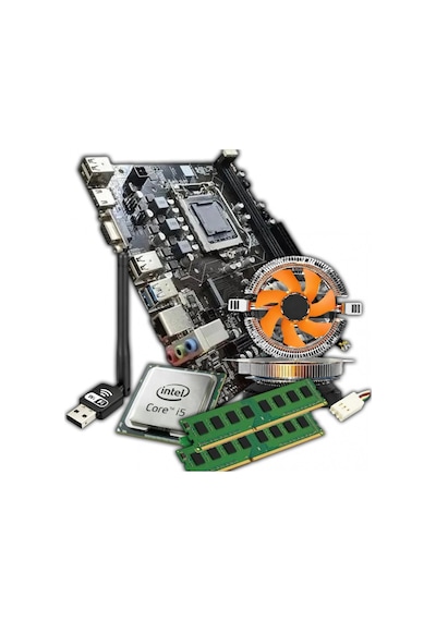 J-tech S676 İ5-2300 3.10ghz 4 Çekirdek + 8gb Ram + H61 Wifi Anakart + Fan Bundle Set