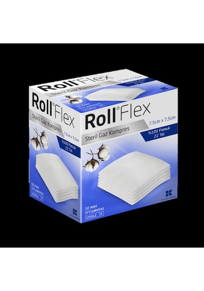 Roll Flex Gaz Kompress 7.5Cm X 7.5Cm 50'Li