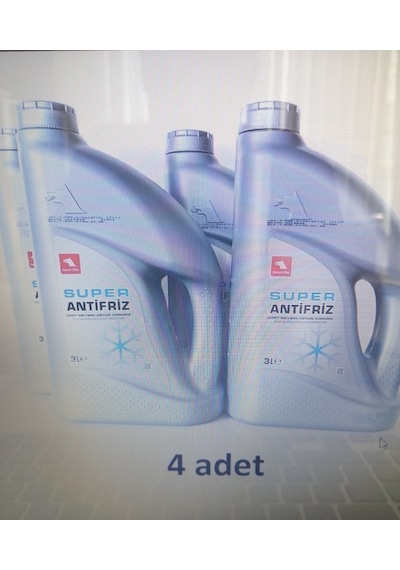 Petrol Ofisi Süper Antifriz Yeşil 2022 ürt. 3 lt x 4 adet