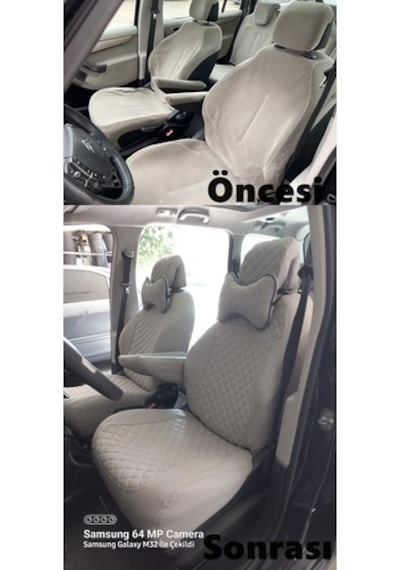 Citroen C4 Picasso Araca Özel Deri Oto Koltuk Kılıfı