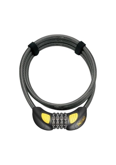 Onguard Terrier Combo 8064 Glo Şifreli Bisiklet Kilidi 185 CMx10 MM Siyah