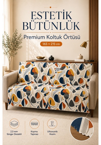 Çok Amaçlı Modern Bohem Kadife Koltuk Örtüsü,çekyat Örtüsü Piknik Örtüsü Masa Örtüsü Kaymaz Süngerli Renkli