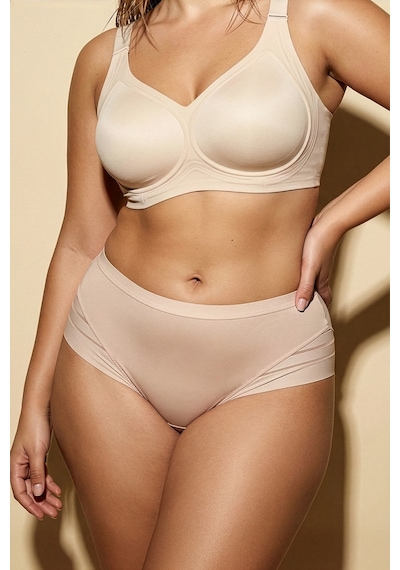 Auw Kadın Mikro Tüllü Toparlayıcı Slip Külot 4'lü - Easyshape Pudra