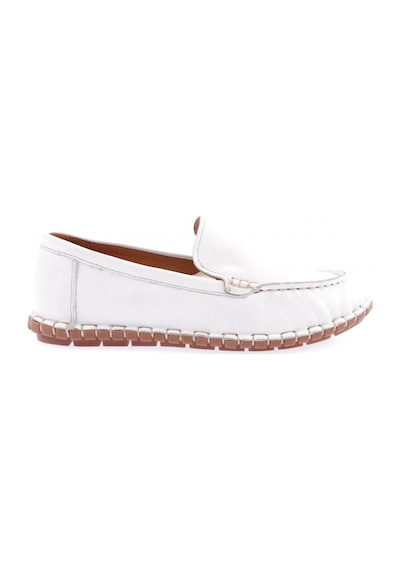 Dgn 603-23y Kadin Dikiş Detayli Loafer Ayakkabi 603-2109-R0198 Beyaz