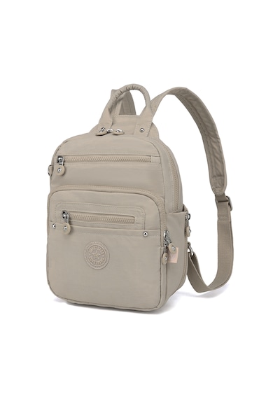 Smart Bags Günlük Küçük Boy Su Geçirmez Krınkıl Kumaş Kadın Sırt Çantası Bej