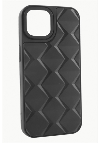 Apple iPhone Uyumlu 12 Pro Prizma Desenli Lüx Liza Kılıf Siyah