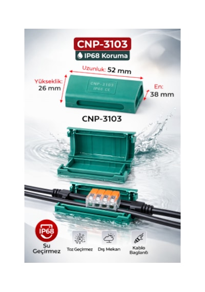 Su Geçirmez Buat Jel Kutusu Ip68 Koruma Cnp-3103