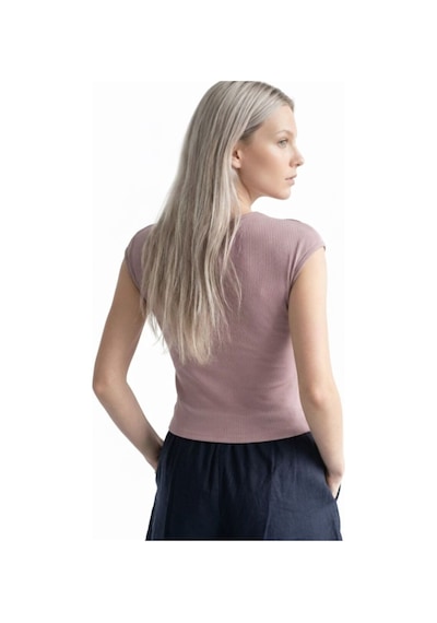 Slim Fit Kadın Tshirt K.kol Pembe
